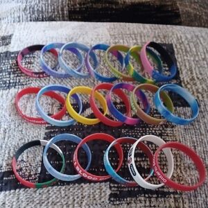 Free Add-on Colorful Silicone Wristbands - Set Of 20